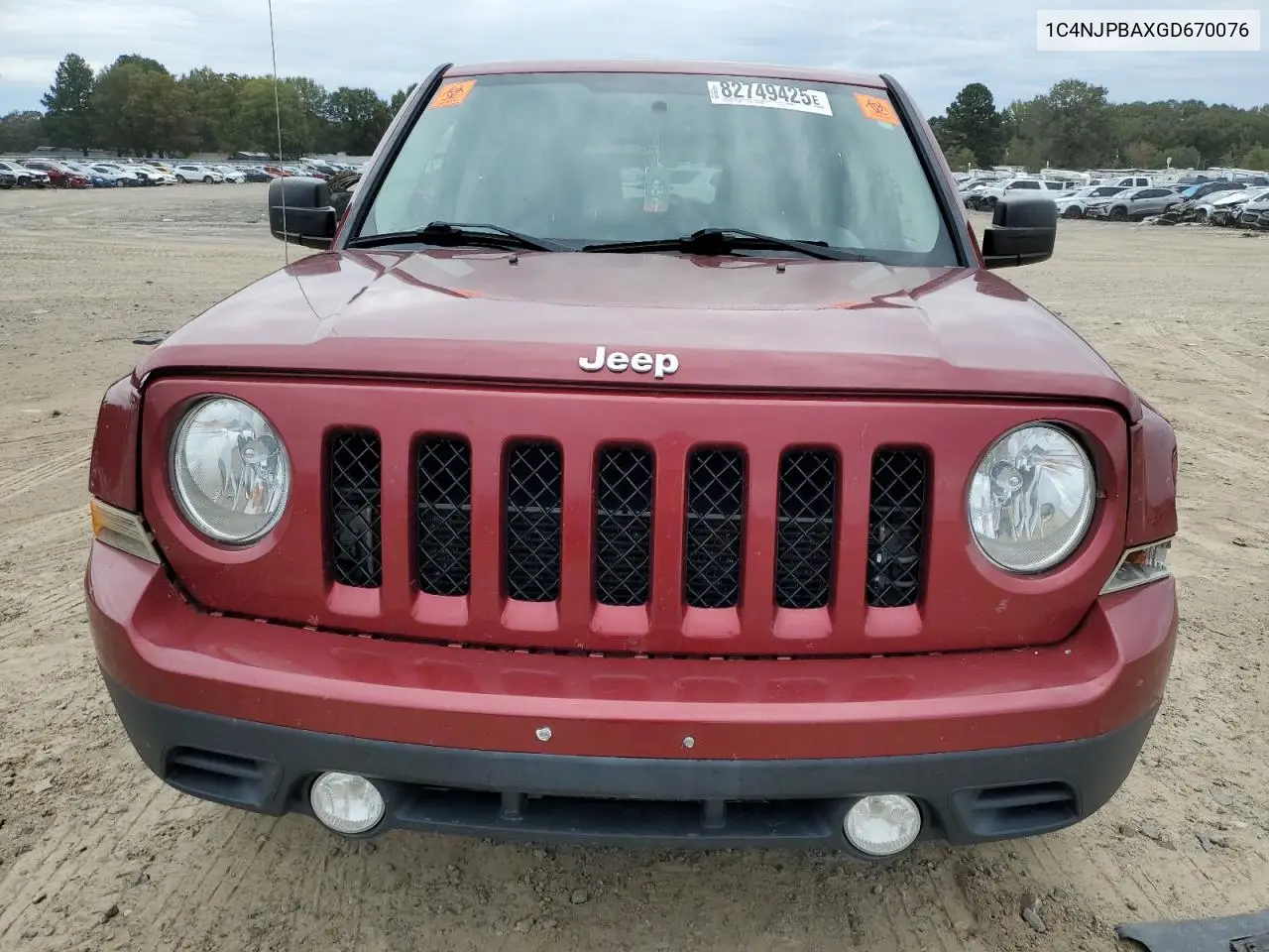 1C4NJPBAXGD670076 2016 Jeep Patriot Sport