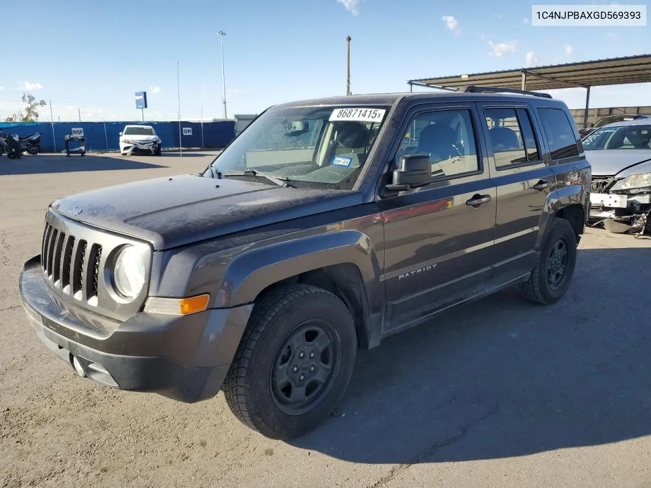 1C4NJPBAXGD569393 2016 Jeep Patriot Sport