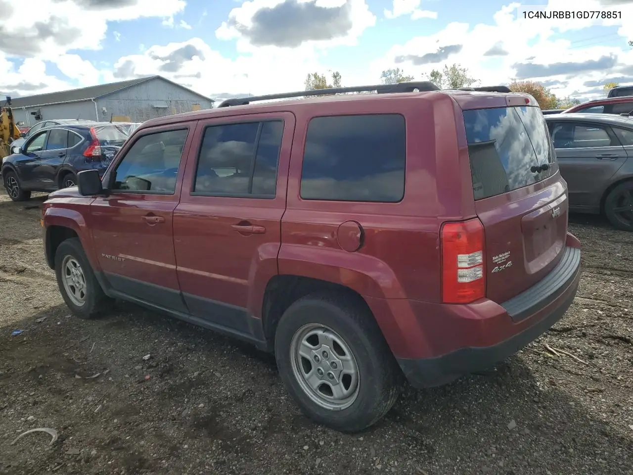 1C4NJRBB1GD778851 2016 Jeep Patriot Sport