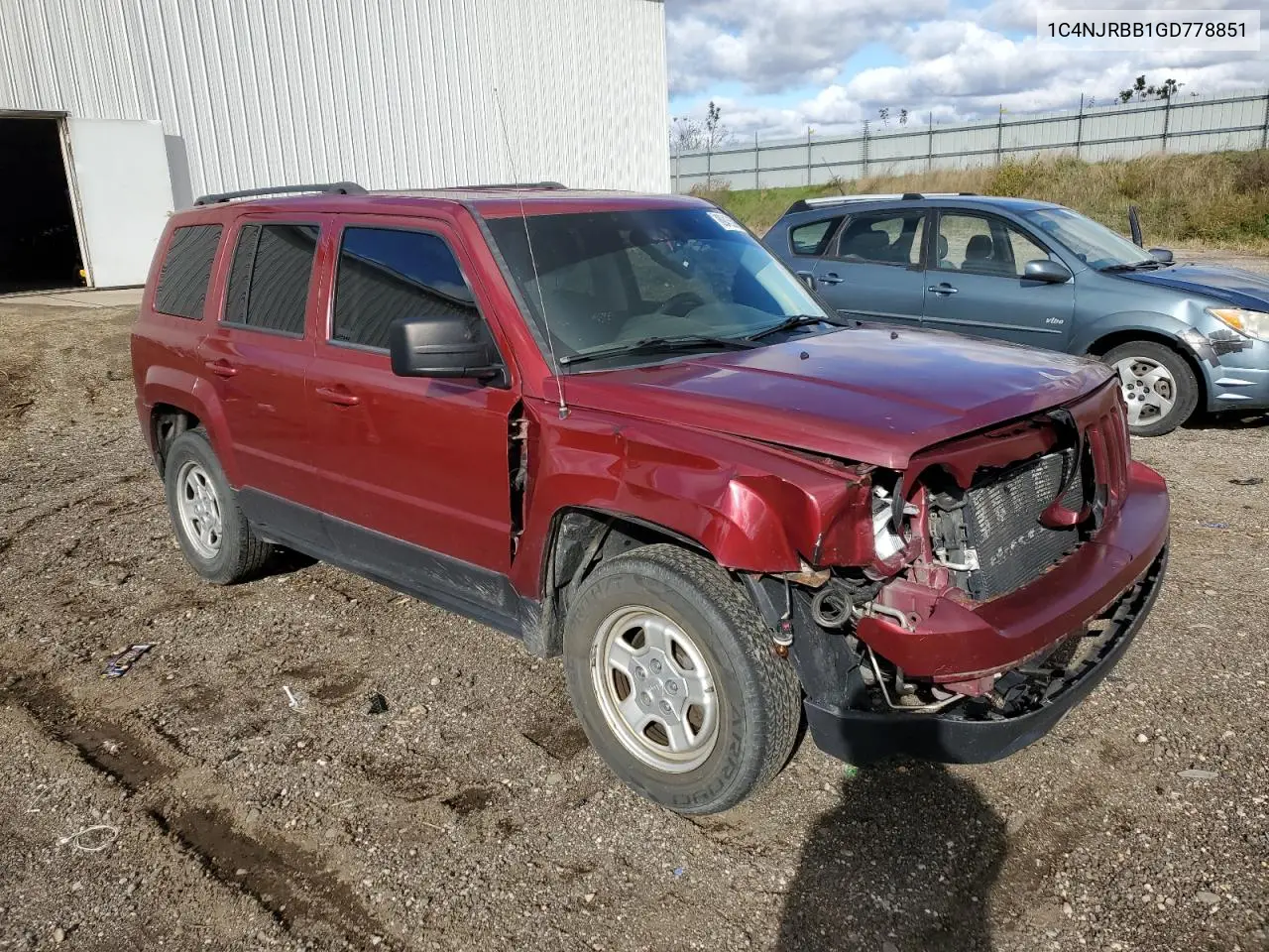 1C4NJRBB1GD778851 2016 Jeep Patriot Sport