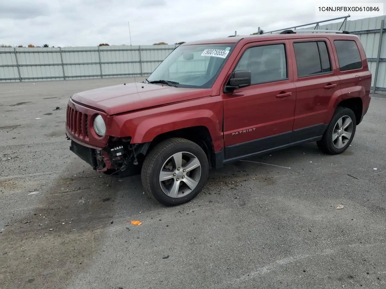 1C4NJRFBXGD610846 2016 Jeep Patriot Latitude
