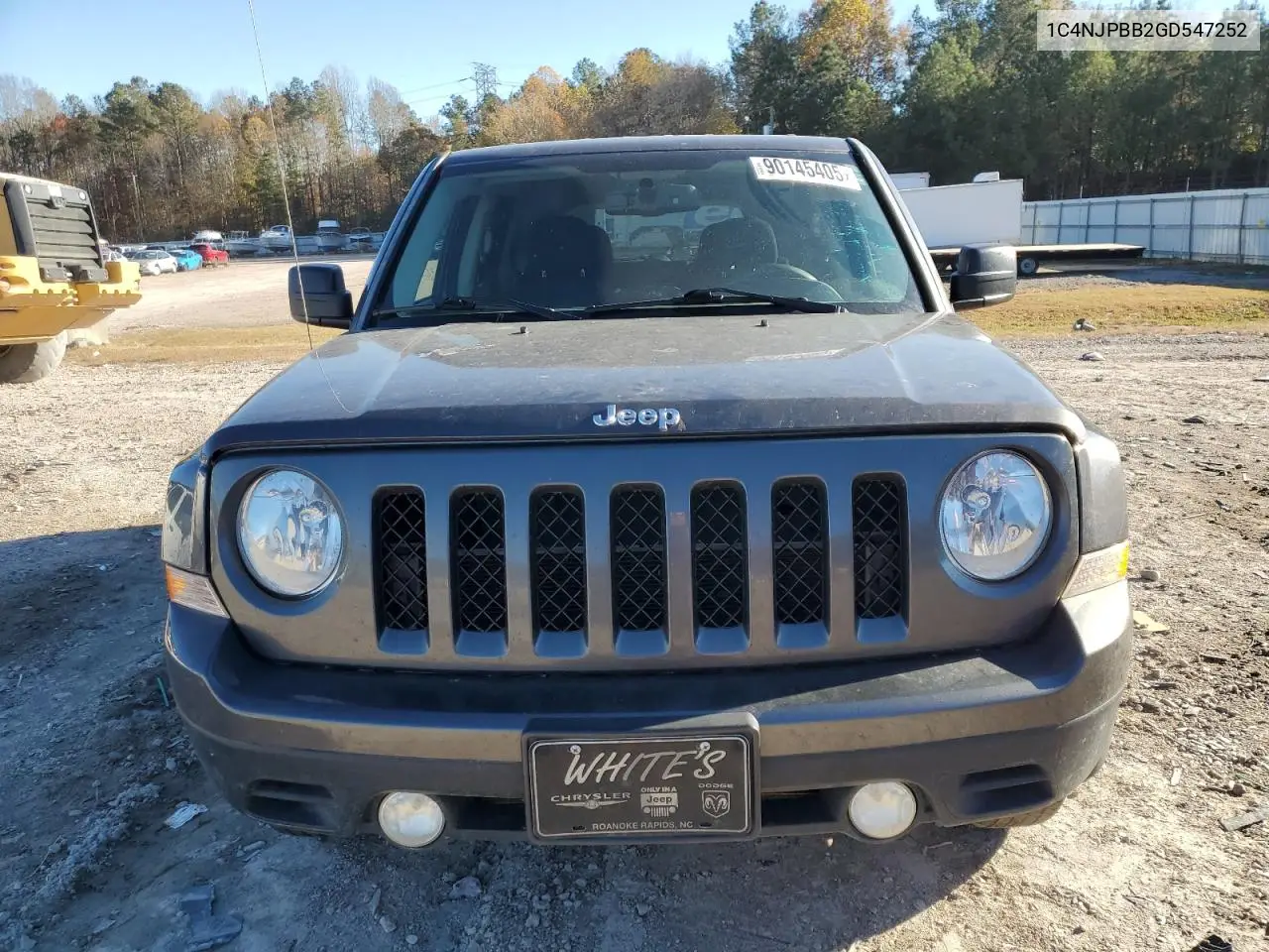 1C4NJPBB2GD547252 2016 Jeep Patriot Sport