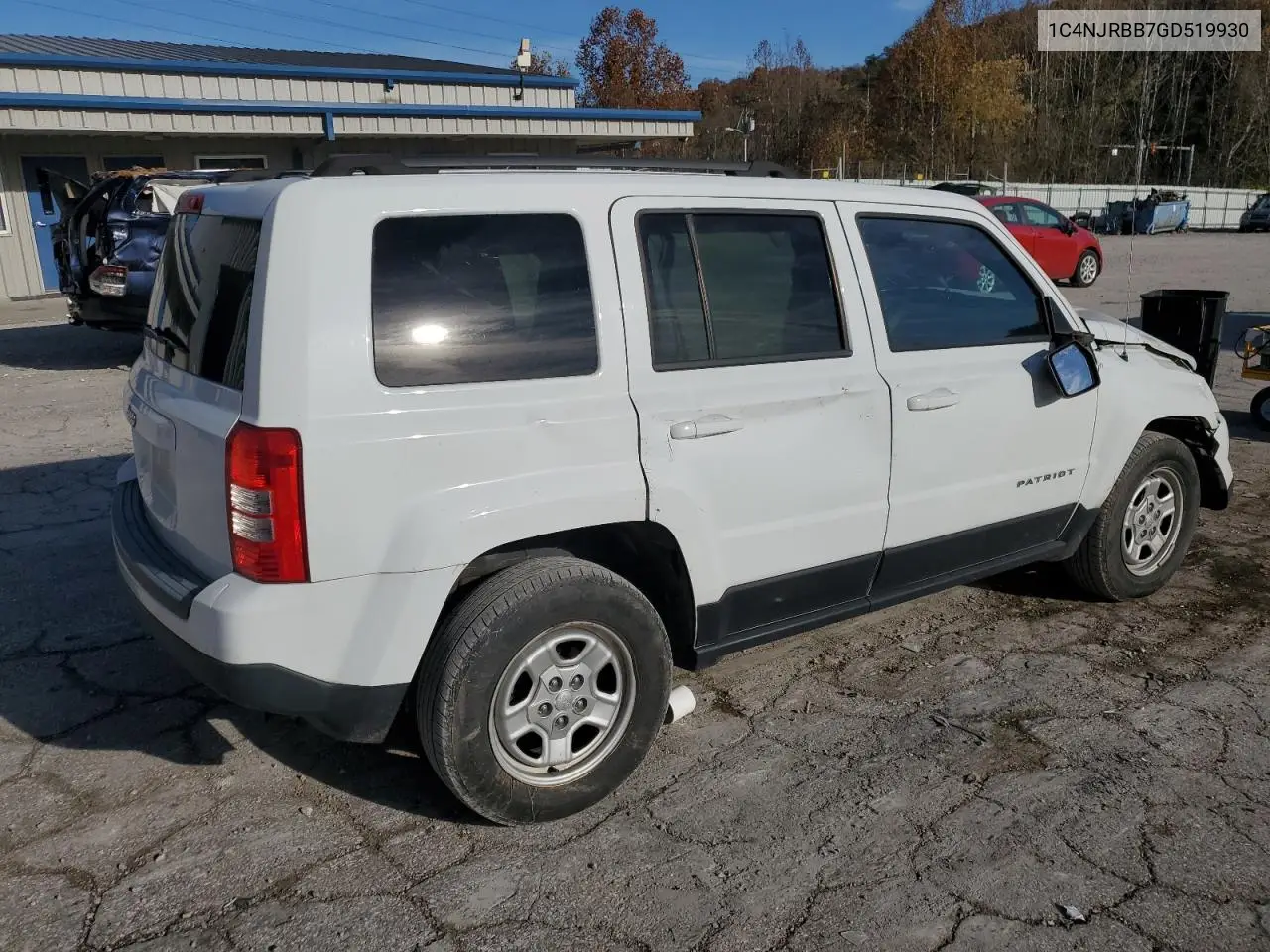 1C4NJRBB7GD519930 2016 Jeep Patriot Sport