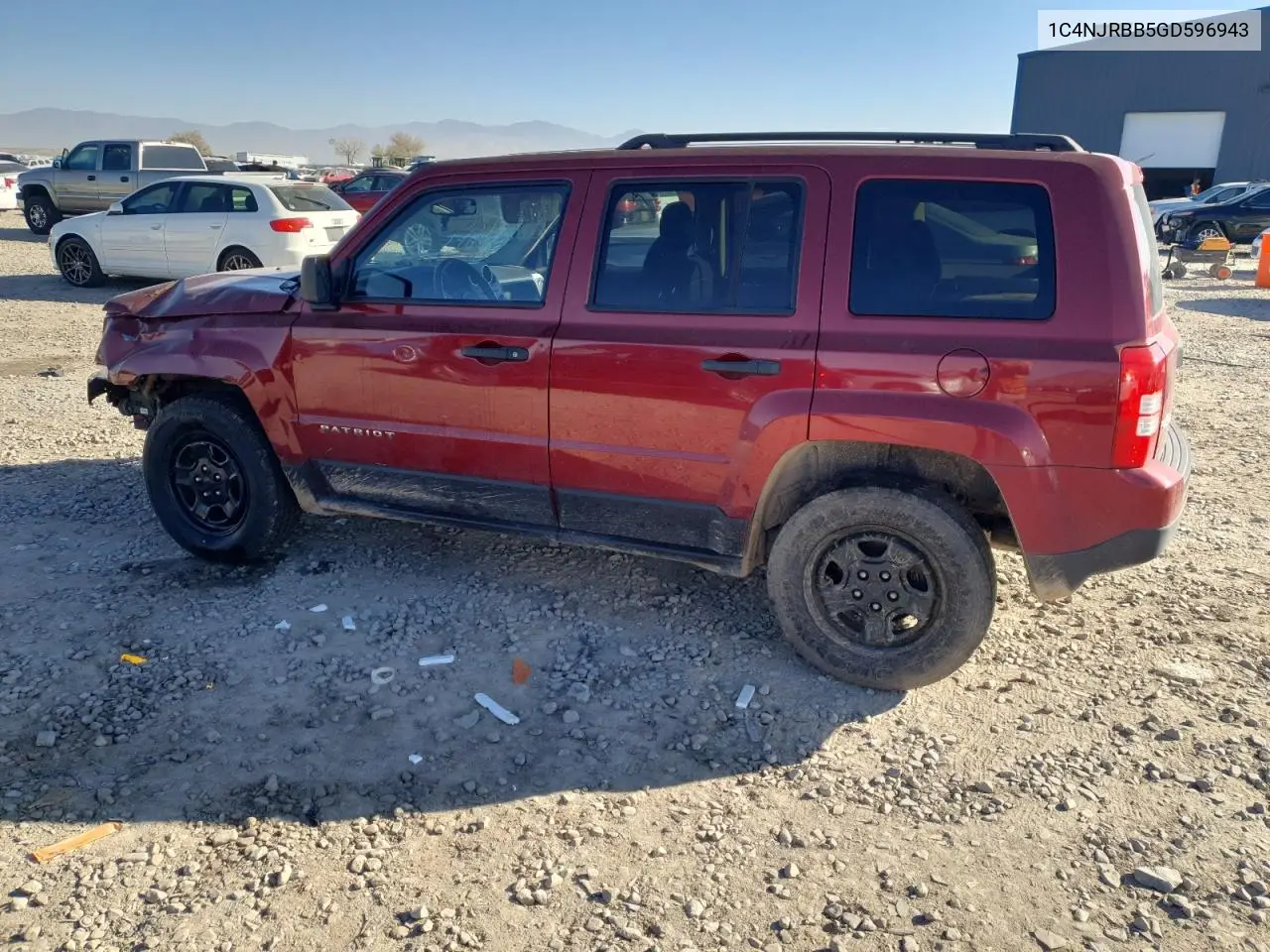 1C4NJRBB5GD596943 2016 Jeep Patriot Sport
