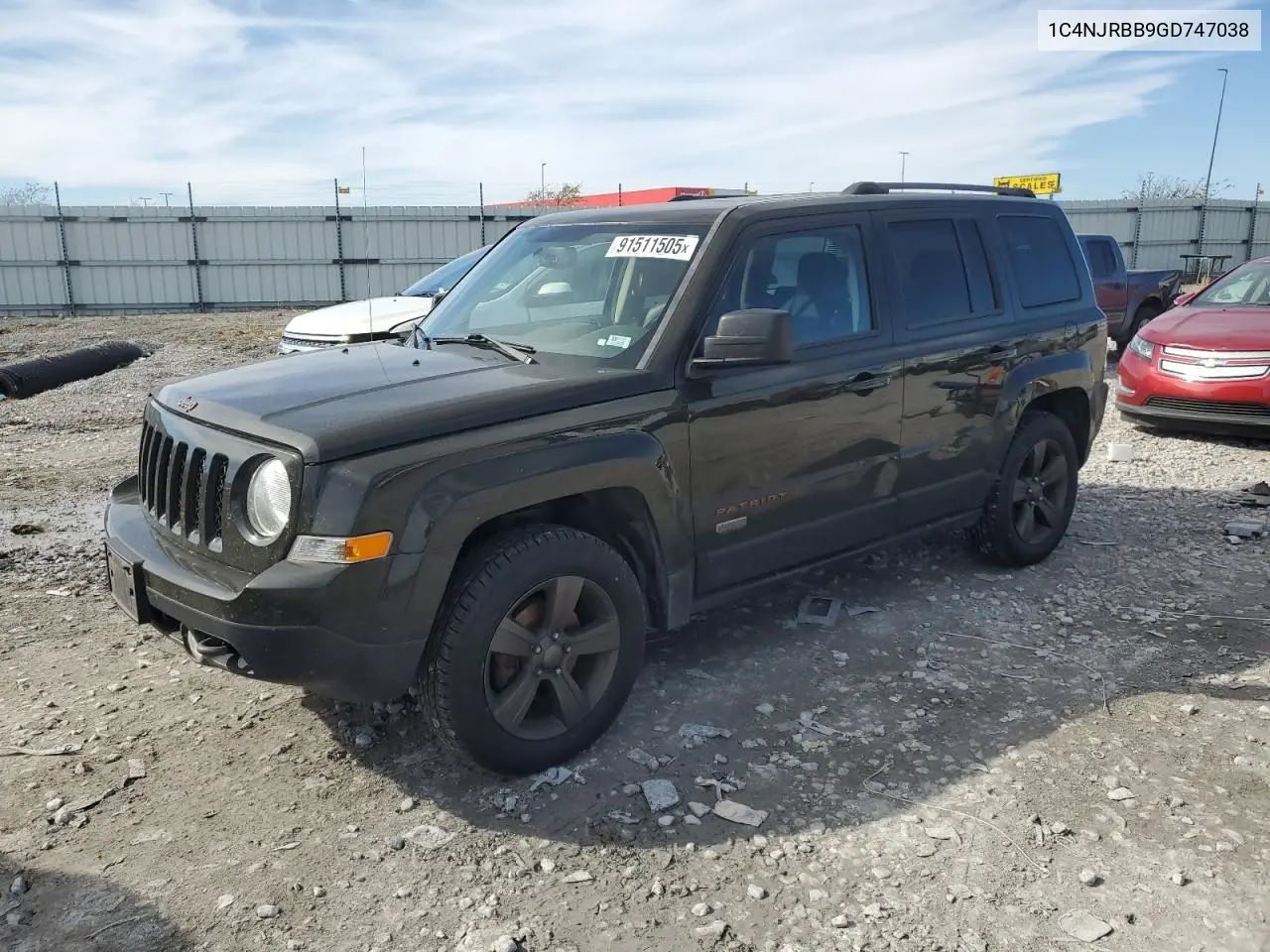 1C4NJRBB9GD747038 2016 Jeep Patriot Sport