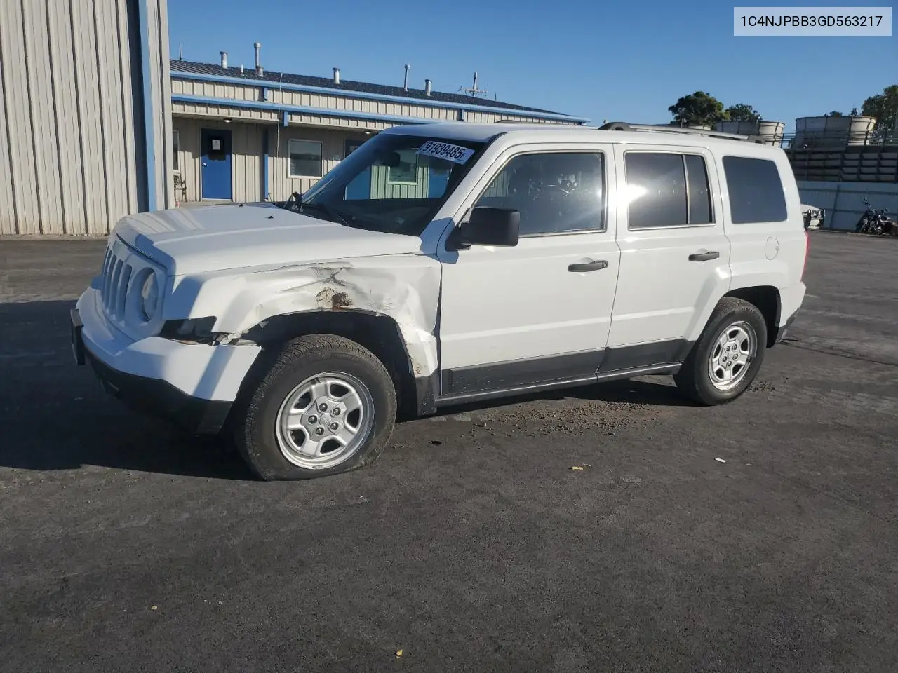 1C4NJPBB3GD563217 2016 Jeep Patriot Sport