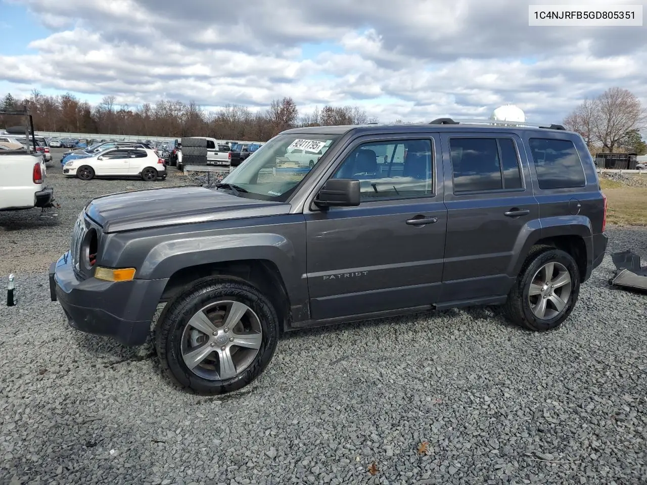 1C4NJRFB5GD805351 2016 Jeep Patriot Latitude