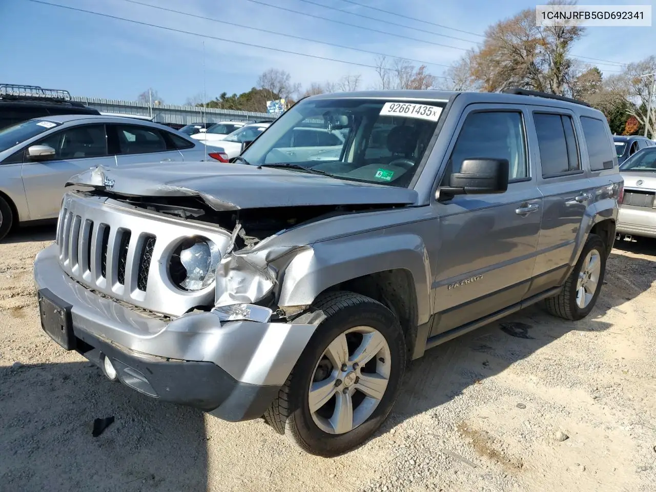 1C4NJRFB5GD692341 2016 Jeep Patriot Latitude