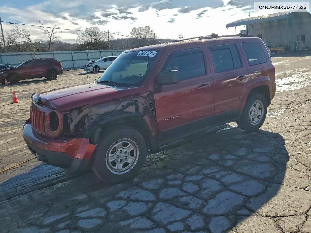 1C4NJPBBXGD777525 2016 Jeep Patriot Sport