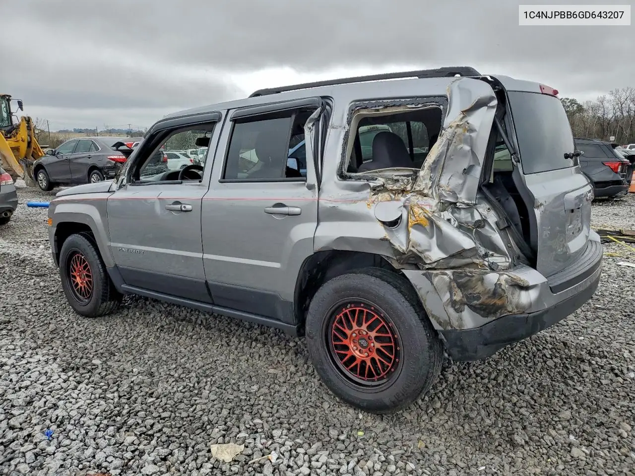 1C4NJPBB6GD643207 2016 Jeep Patriot Sport
