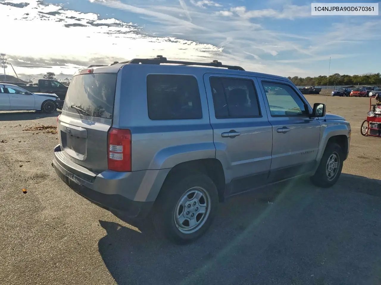 1C4NJPBA9GD670361 2016 Jeep Patriot Sport