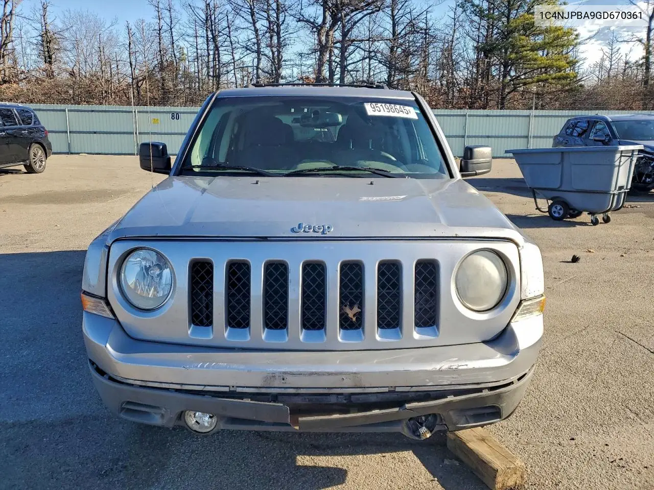 1C4NJPBA9GD670361 2016 Jeep Patriot Sport