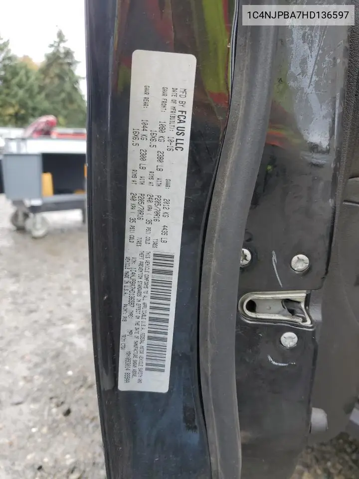 1C4NJPBA7HD136597 2017 Jeep Patriot Sport