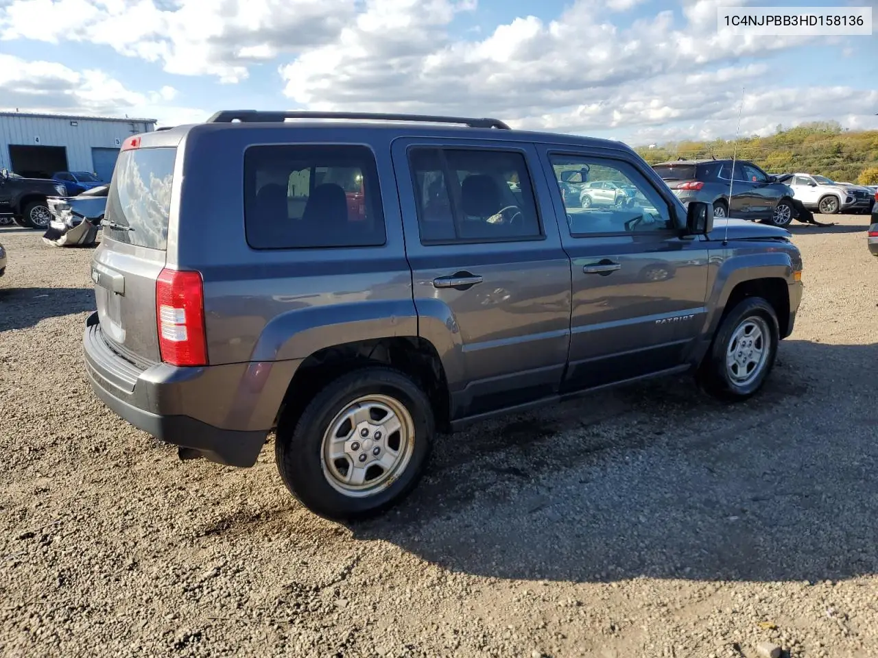 1C4NJPBB3HD158136 2017 Jeep Patriot Sport