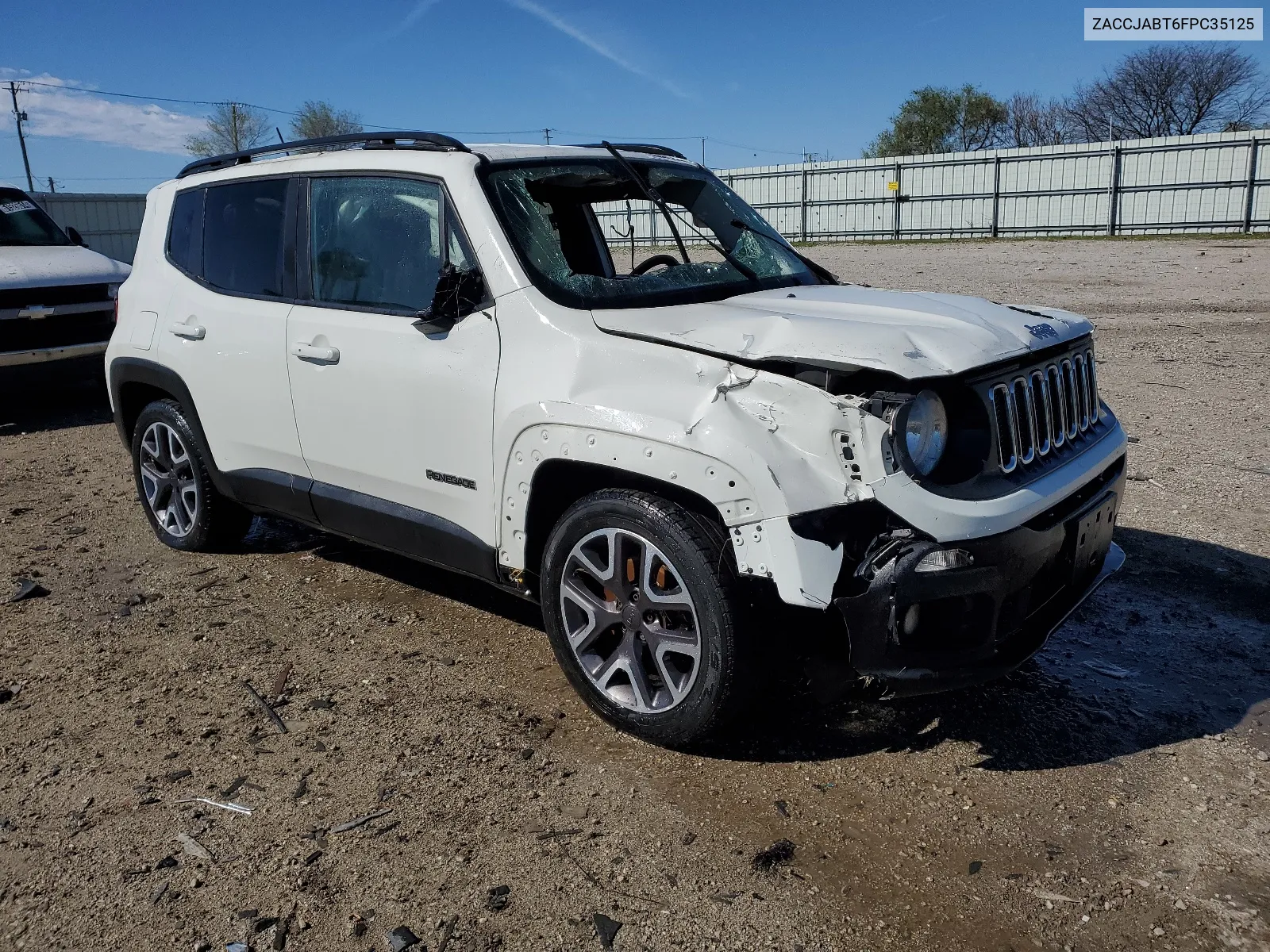 2015 Jeep Renegade Latitude VIN: ZACCJABT6FPC35125 Lot: 50719474