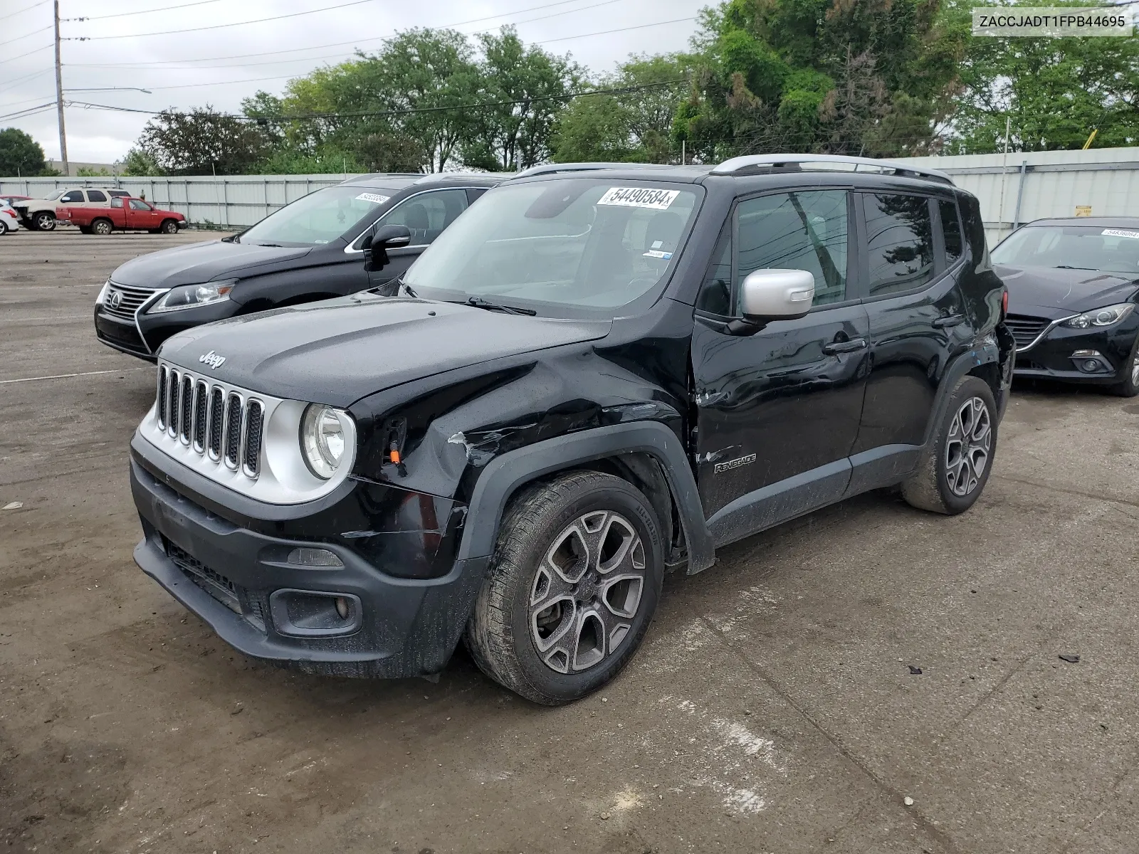 2015 Jeep Renegade Limited VIN: ZACCJADT1FPB44695 Lot: 54490584