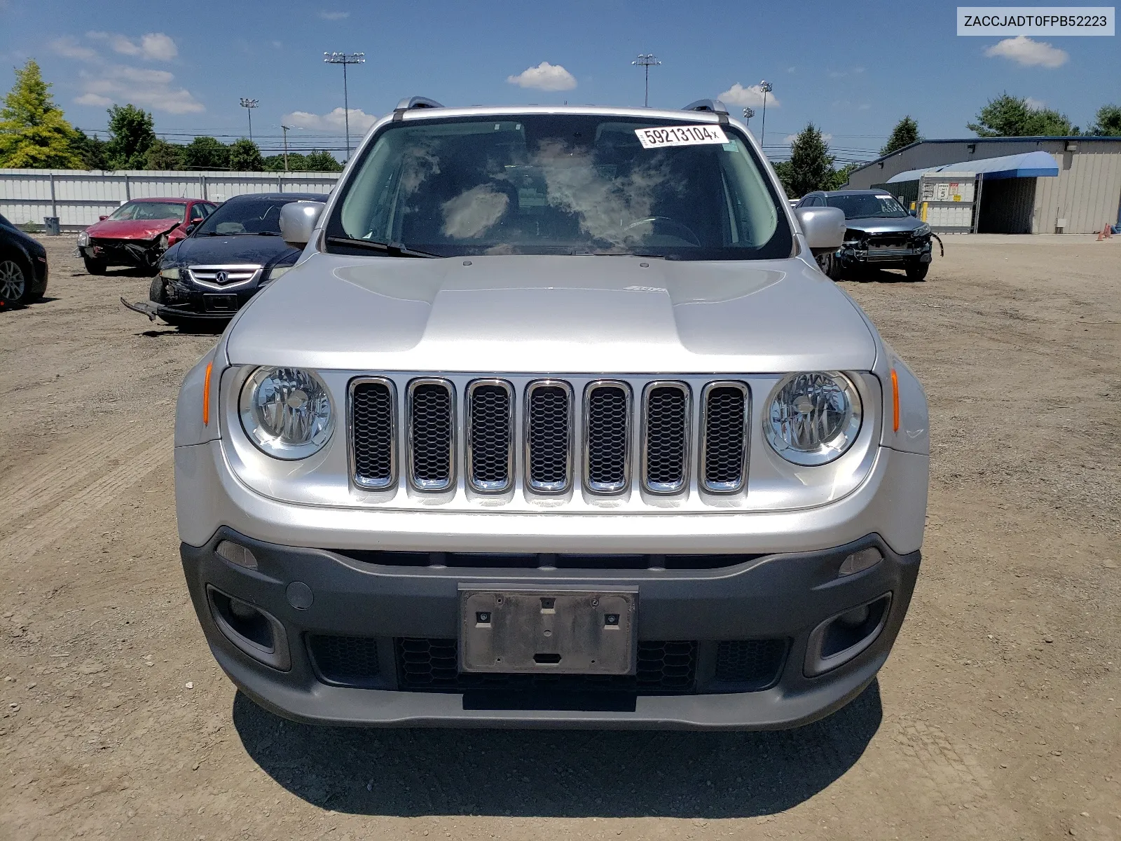 2015 Jeep Renegade Limited VIN: ZACCJADT0FPB52223 Lot: 59213104