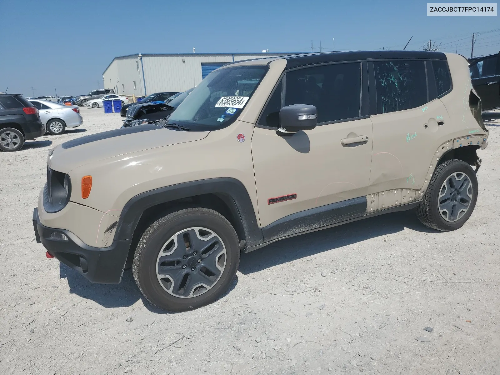 2015 Jeep Renegade Trailhawk VIN: ZACCJBCT7FPC14174 Lot: 63889654