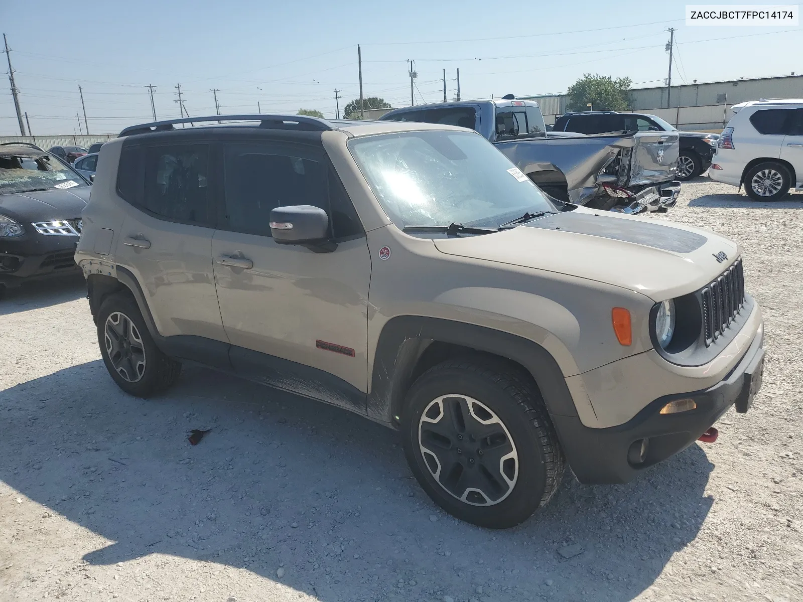 2015 Jeep Renegade Trailhawk VIN: ZACCJBCT7FPC14174 Lot: 63889654