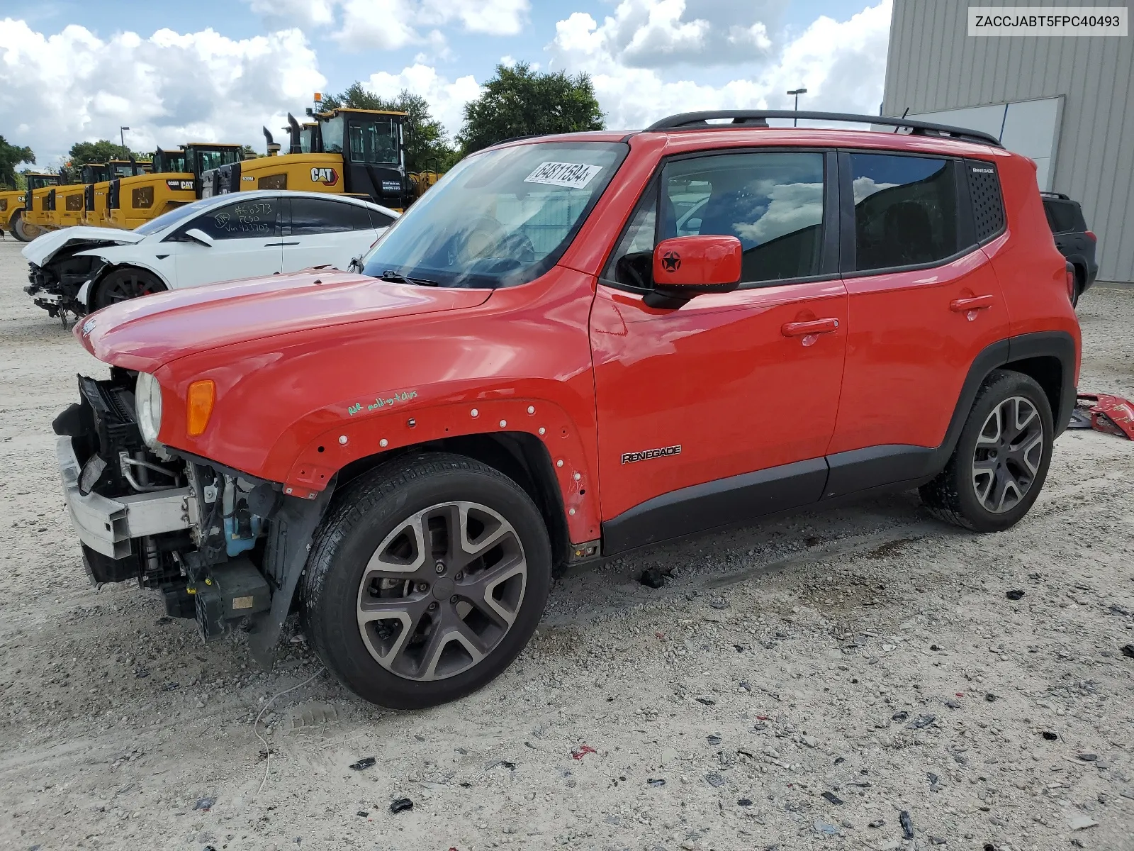 2015 Jeep Renegade Latitude VIN: ZACCJABT5FPC40493 Lot: 64811594