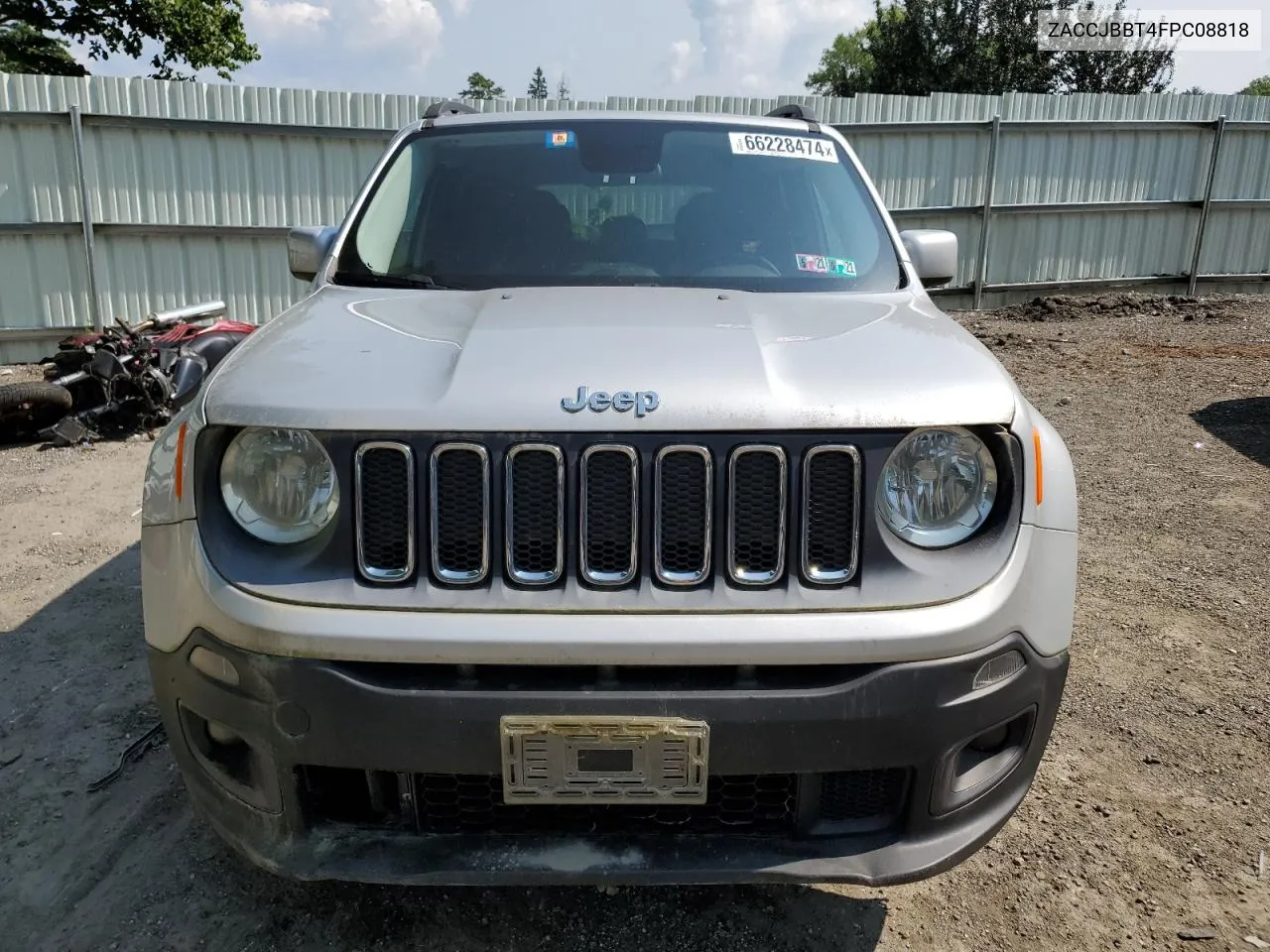 2015 Jeep Renegade Latitude VIN: ZACCJBBT4FPC08818 Lot: 66228474