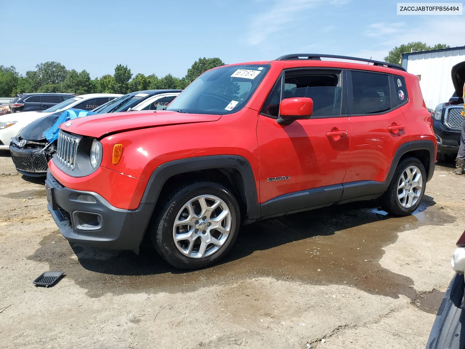 2015 Jeep Renegade Latitude VIN: ZACCJABT0FPB56494 Lot: 66731674