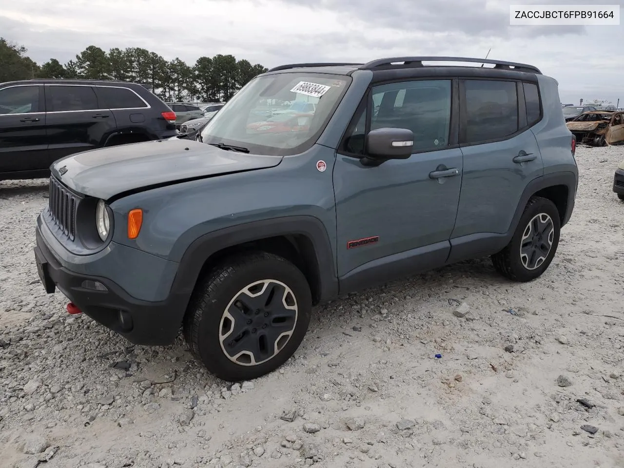 2015 Jeep Renegade Trailhawk VIN: ZACCJBCT6FPB91664 Lot: 69883844