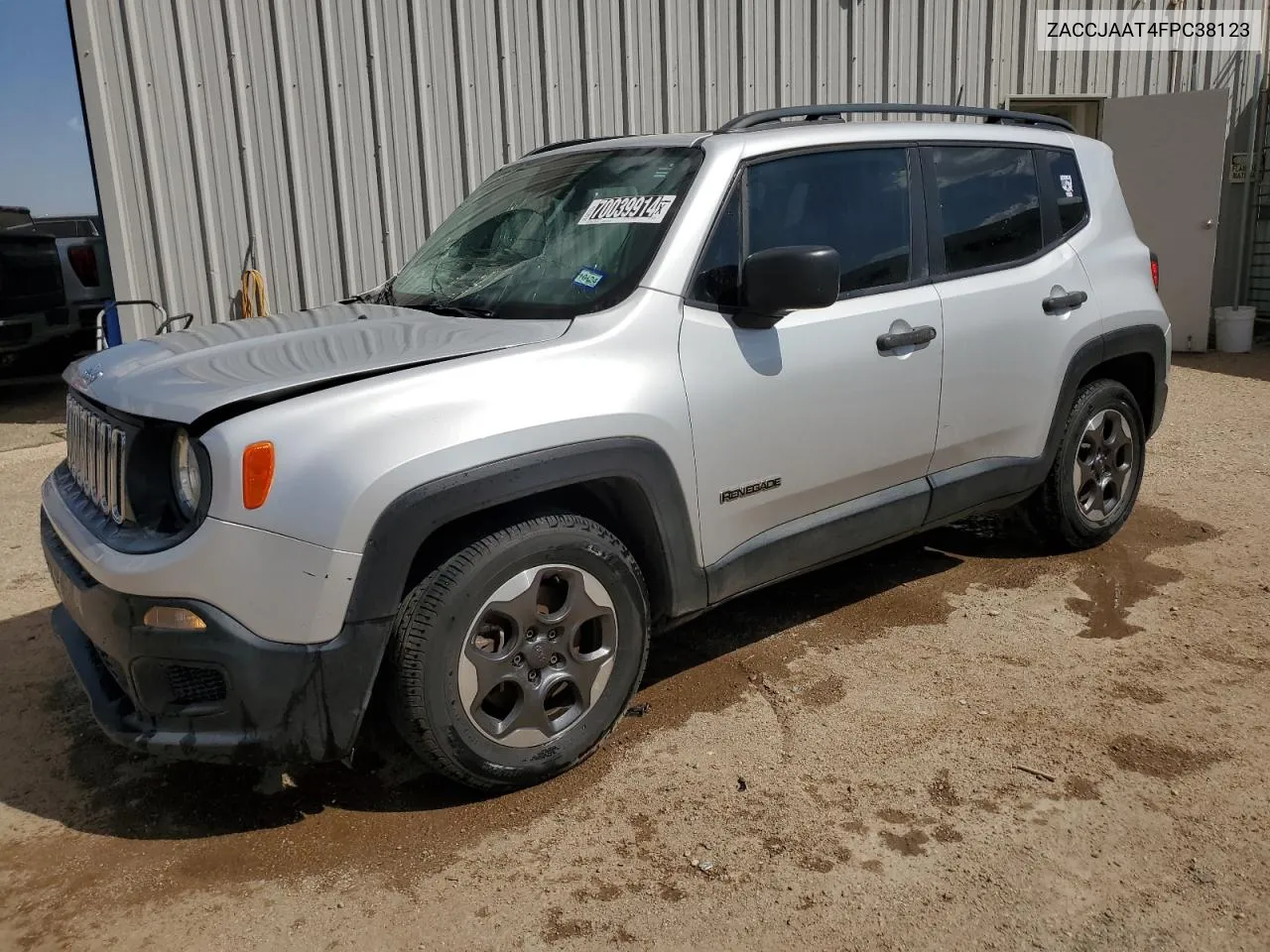 2015 Jeep Renegade Sport VIN: ZACCJAAT4FPC38123 Lot: 70039914