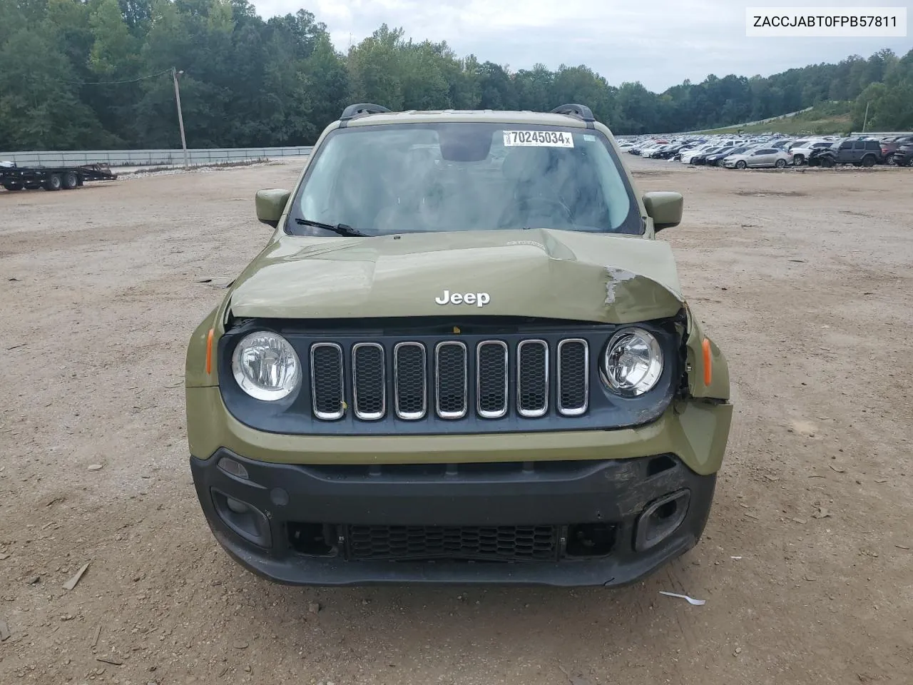 2015 Jeep Renegade Latitude VIN: ZACCJABT0FPB57811 Lot: 70245034