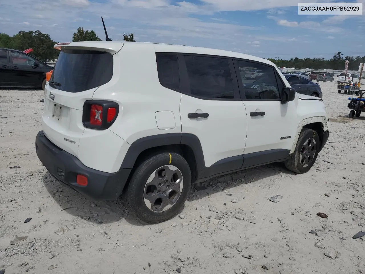 2015 Jeep Renegade Sport VIN: ZACCJAAH0FPB62929 Lot: 70346144