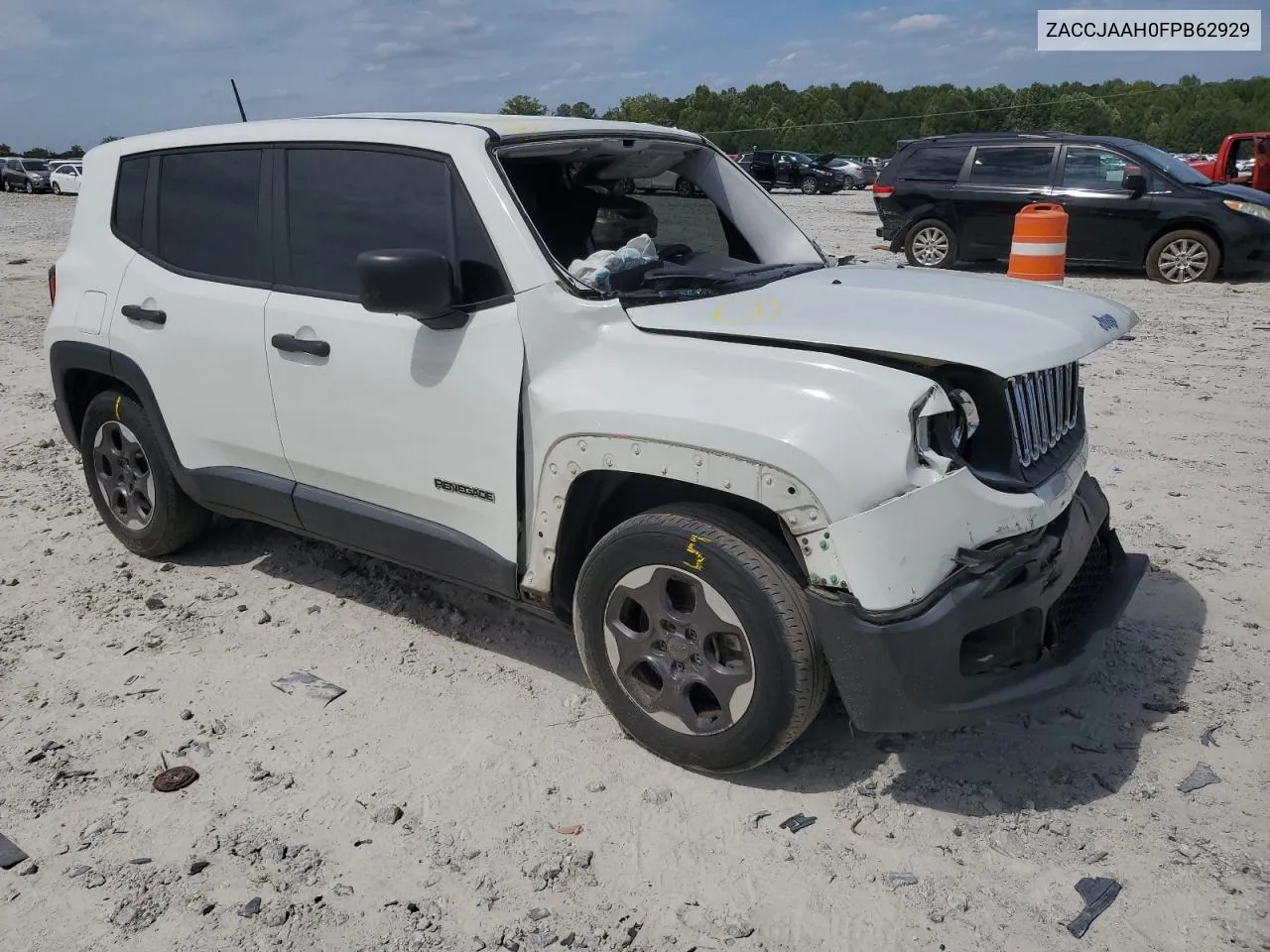 2015 Jeep Renegade Sport VIN: ZACCJAAH0FPB62929 Lot: 70346144