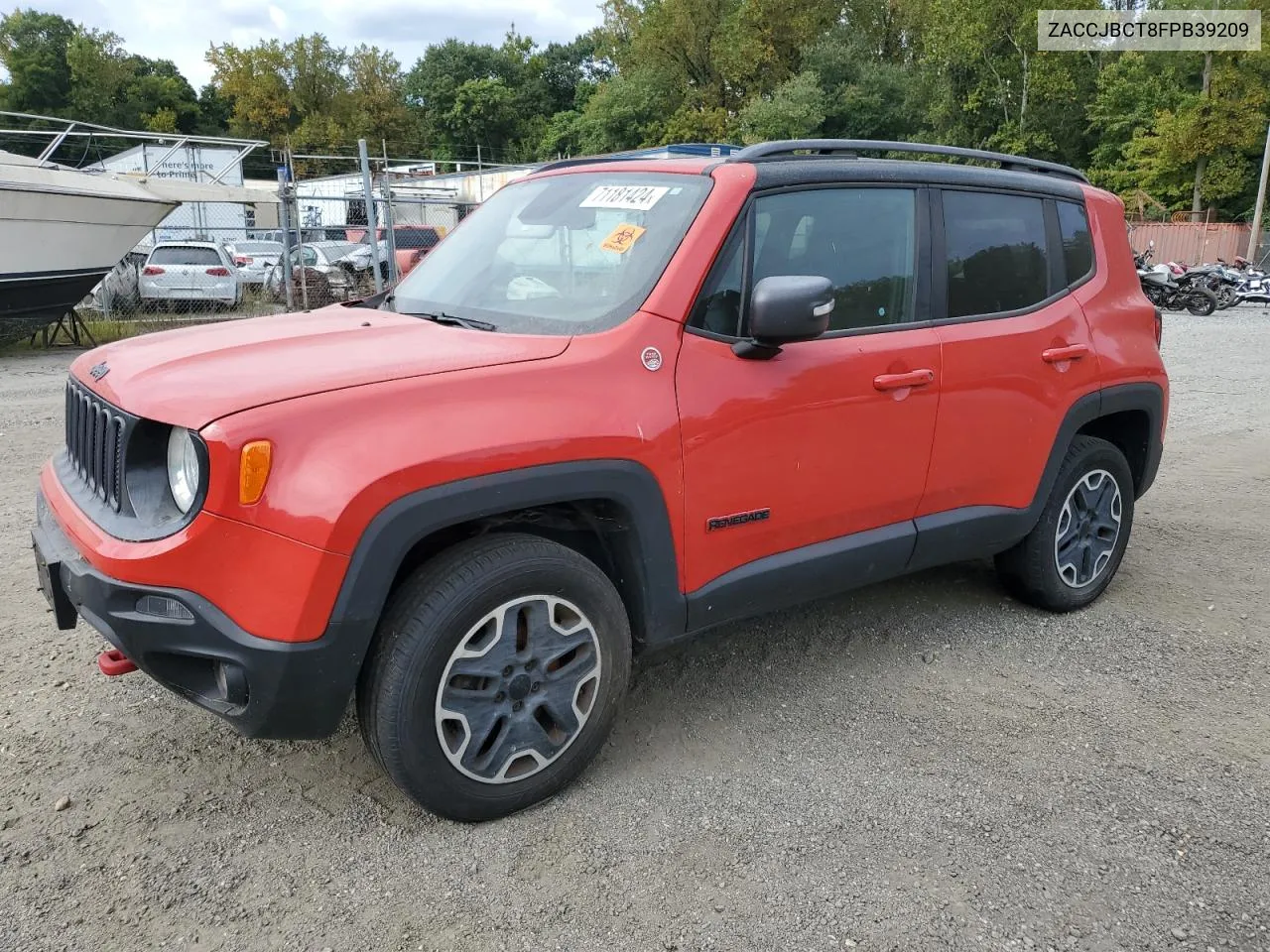 2015 Jeep Renegade Trailhawk VIN: ZACCJBCT8FPB39209 Lot: 71181424