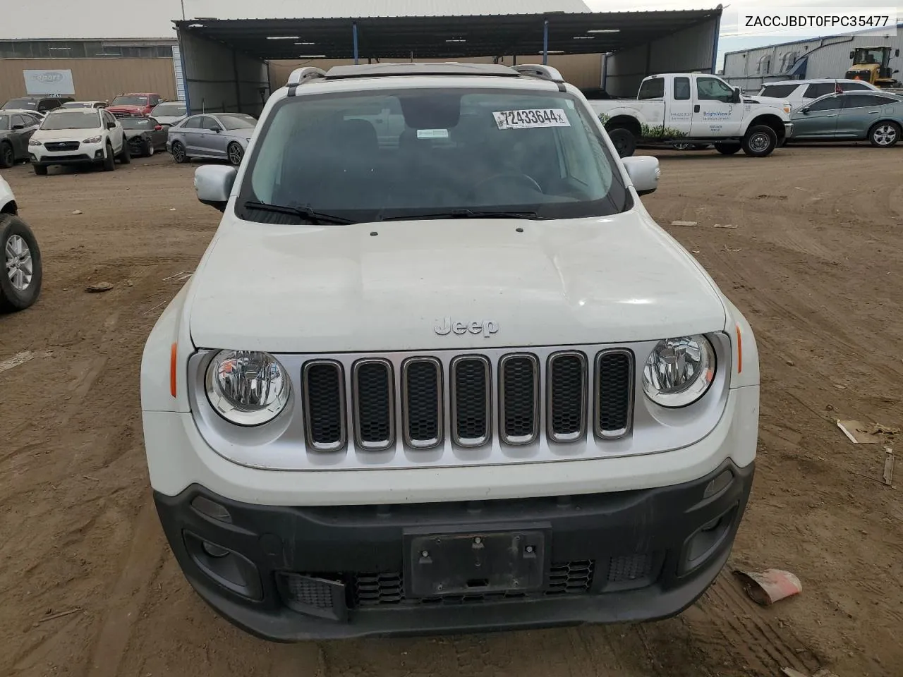 2015 Jeep Renegade Limited VIN: ZACCJBDT0FPC35477 Lot: 72433644