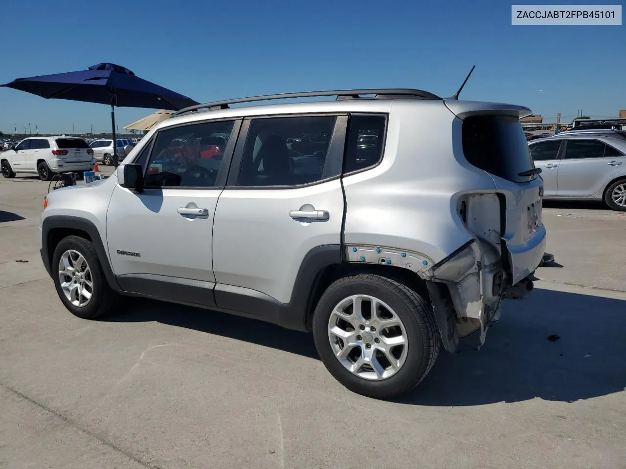 2015 Jeep Renegade Latitude VIN: ZACCJABT2FPB45101 Lot: 73181814