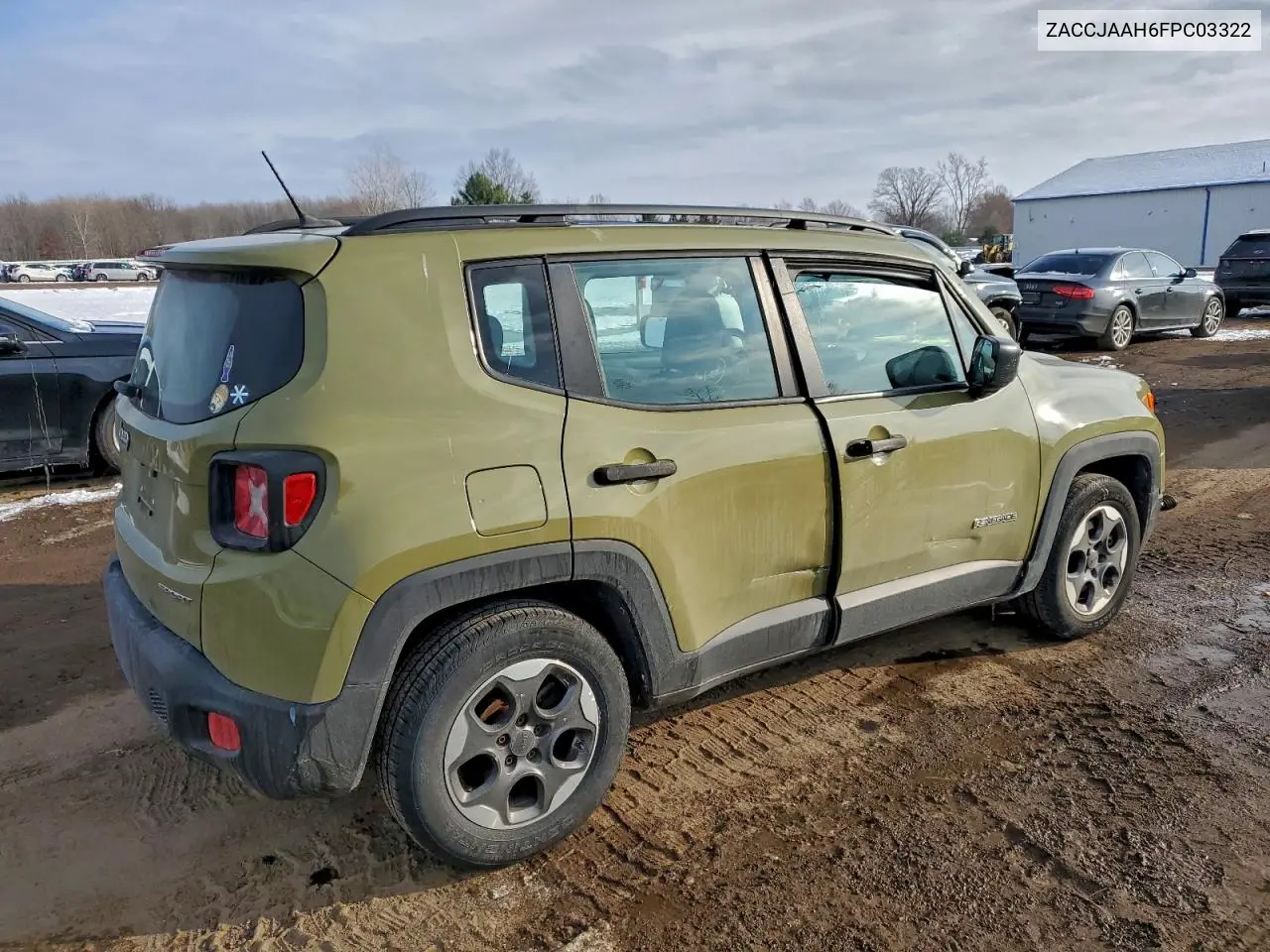 ZACCJAAH6FPC03322 2015 Jeep Renegade Sport