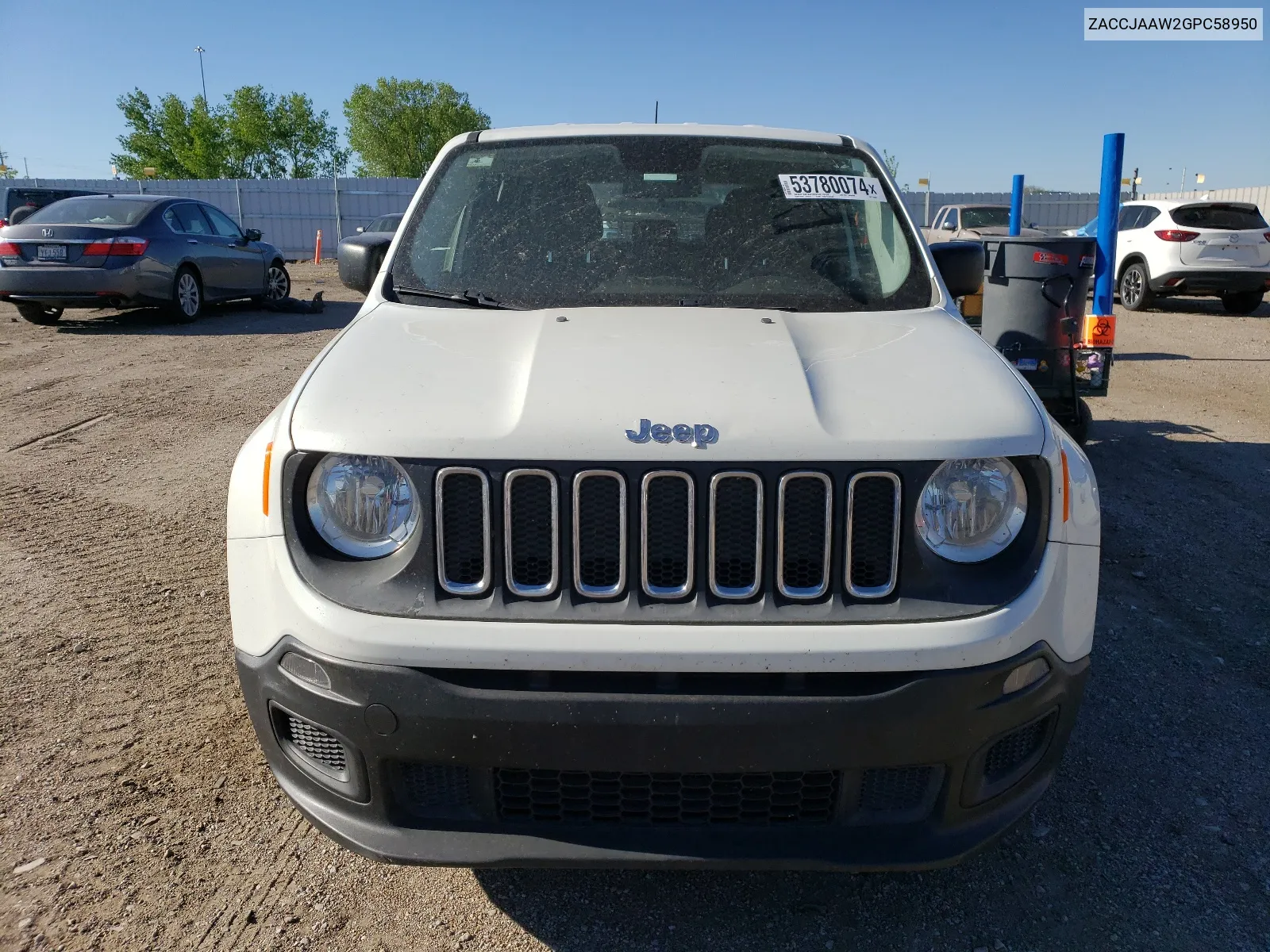 2016 Jeep Renegade Sport VIN: ZACCJAAW2GPC58950 Lot: 53780074