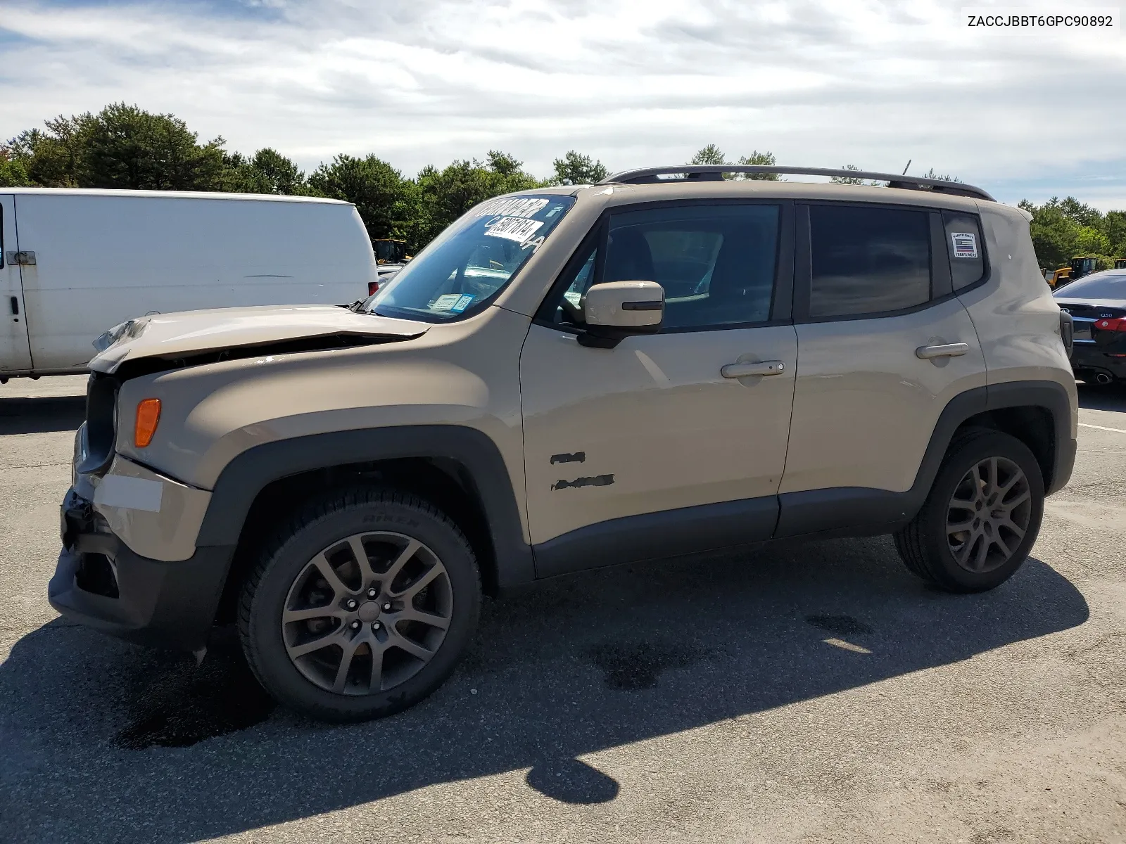 2016 Jeep Renegade Latitude VIN: ZACCJBBT6GPC90892 Lot: 59871814