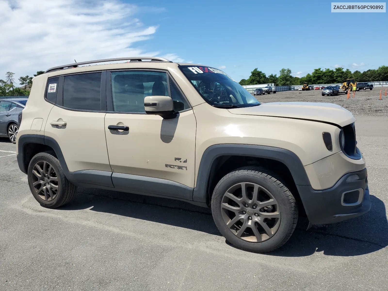 2016 Jeep Renegade Latitude VIN: ZACCJBBT6GPC90892 Lot: 59871814