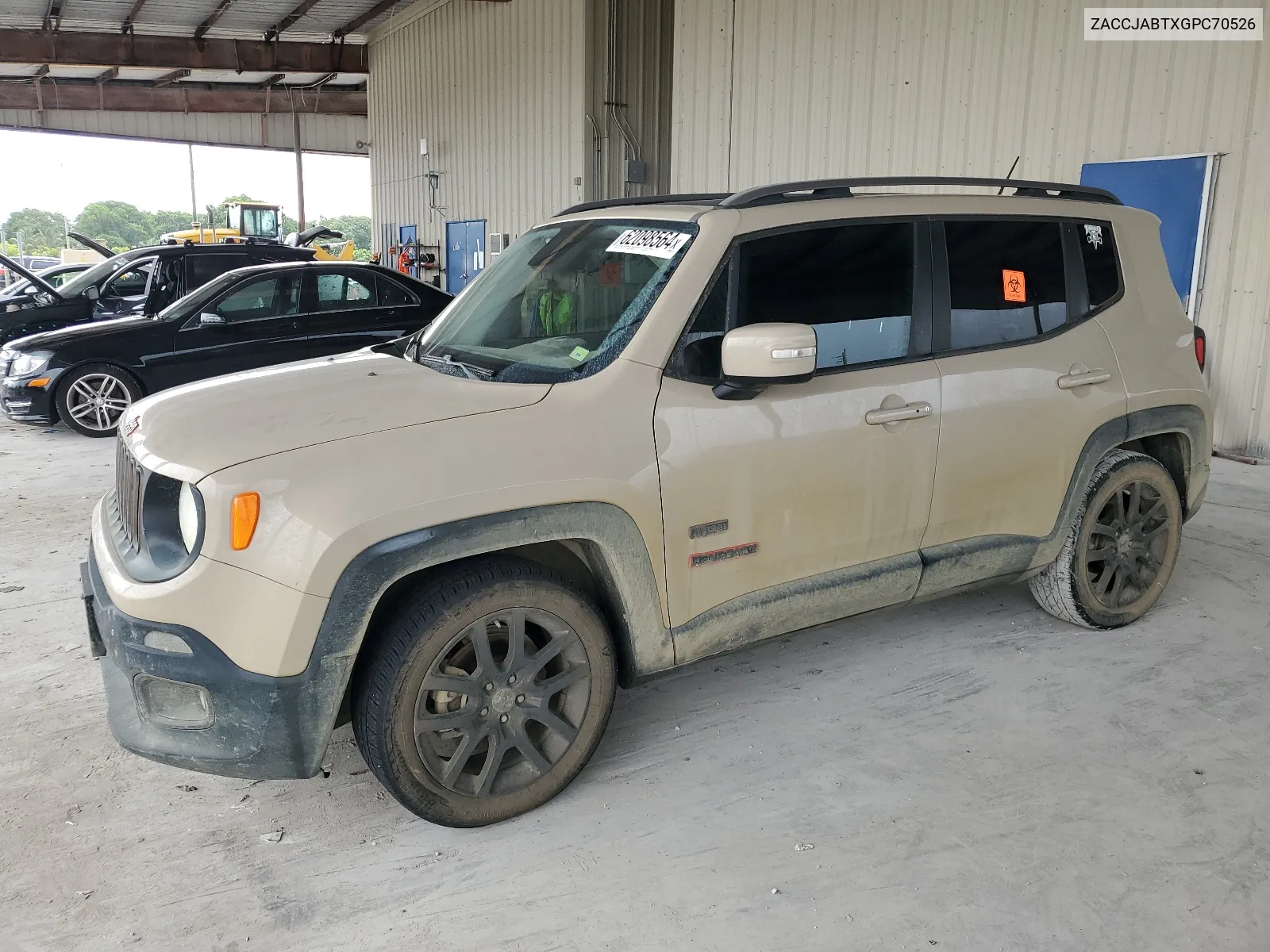 2016 Jeep Renegade Latitude VIN: ZACCJABTXGPC70526 Lot: 62098564