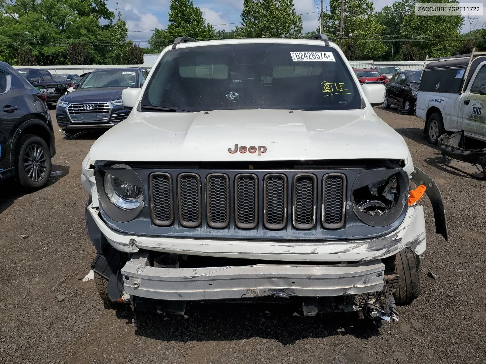 2016 Jeep Renegade Latitude VIN: ZACCJBBT7GPE11722 Lot: 62428574