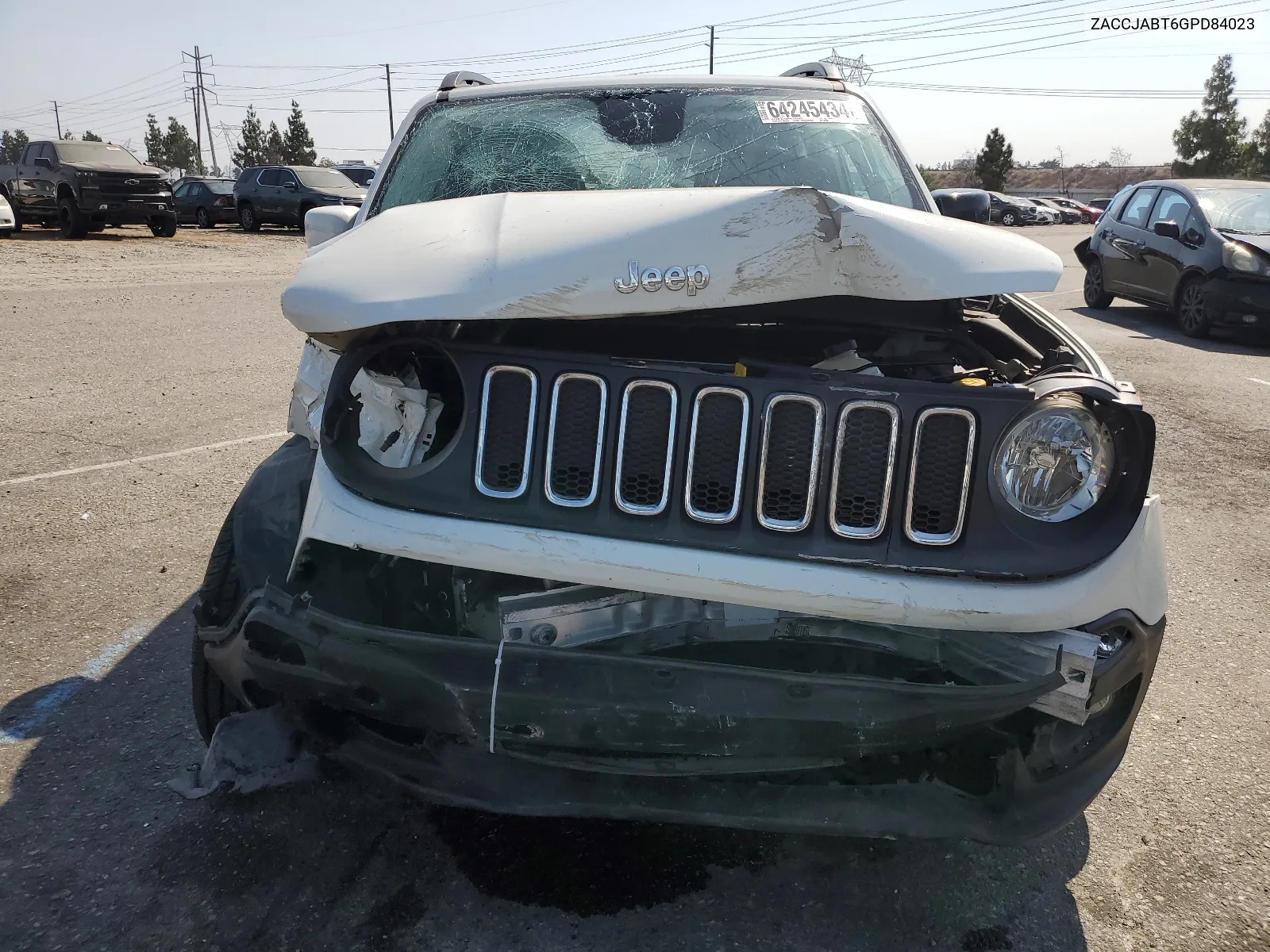 2016 Jeep Renegade Latitude VIN: ZACCJABT6GPD84023 Lot: 64245434