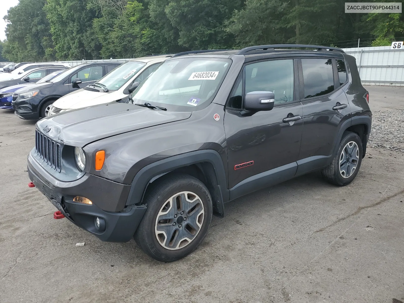 2016 Jeep Renegade Trailhawk VIN: ZACCJBCT9GPD44314 Lot: 64682034