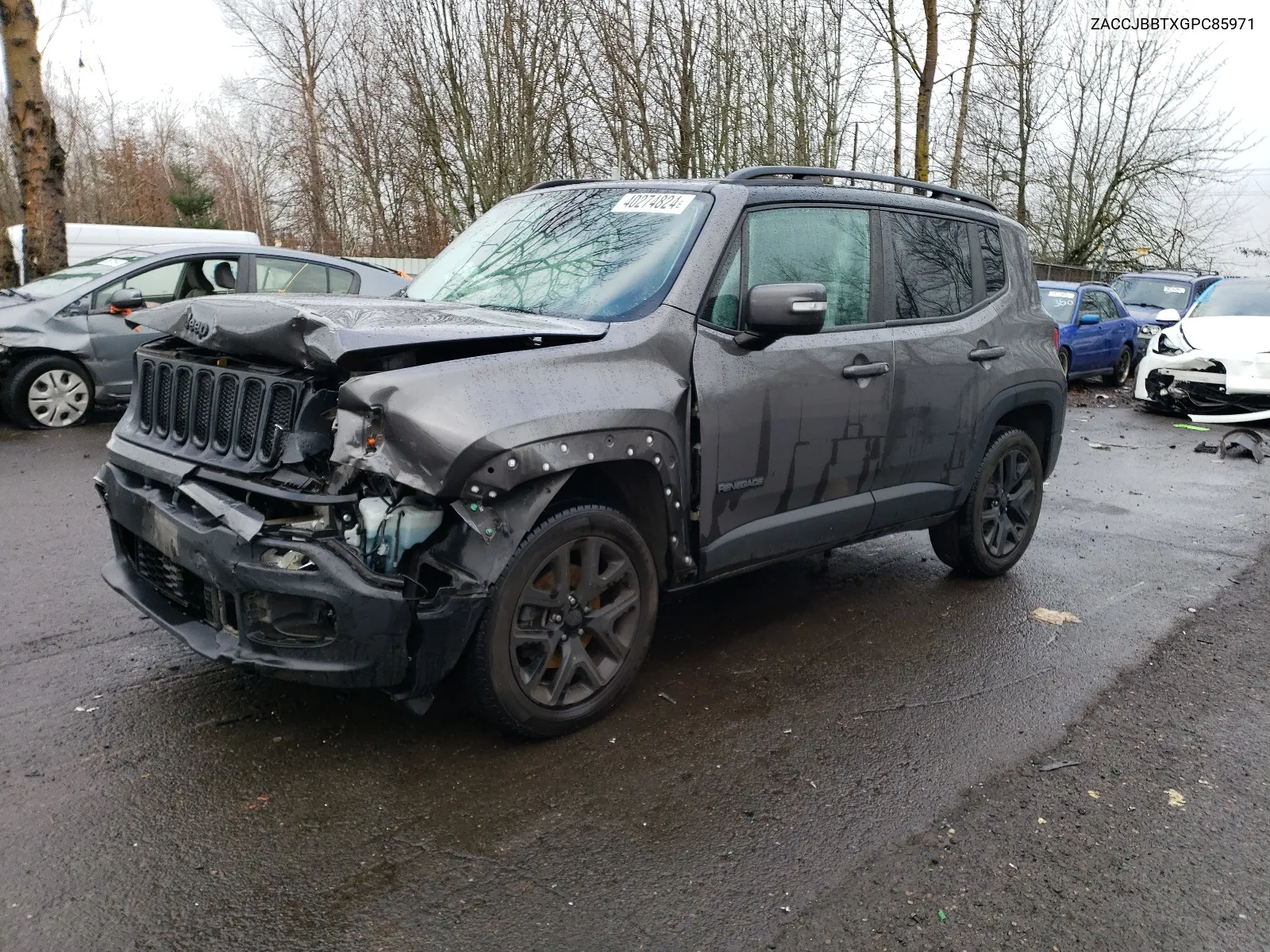 2016 Jeep Renegade Latitude VIN: ZACCJBBTXGPC85971 Lot: 64971614