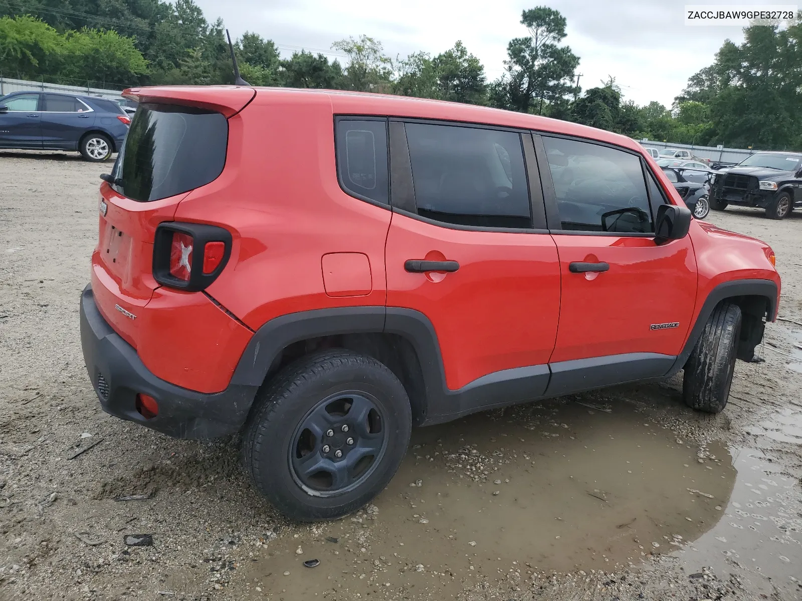 2016 Jeep Renegade Sport VIN: ZACCJBAW9GPE32728 Lot: 65215234