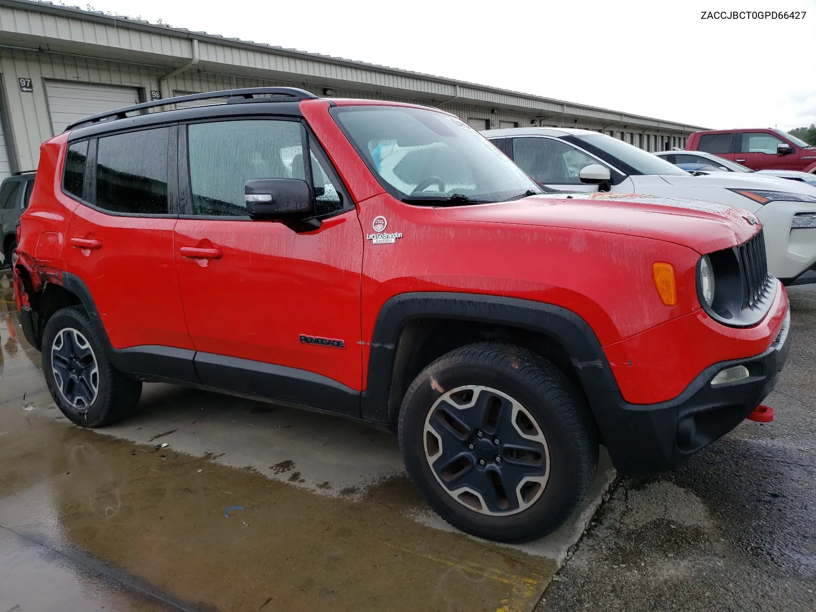 2016 Jeep Renegade Trailhawk VIN: ZACCJBCT0GPD66427 Lot: 65416614