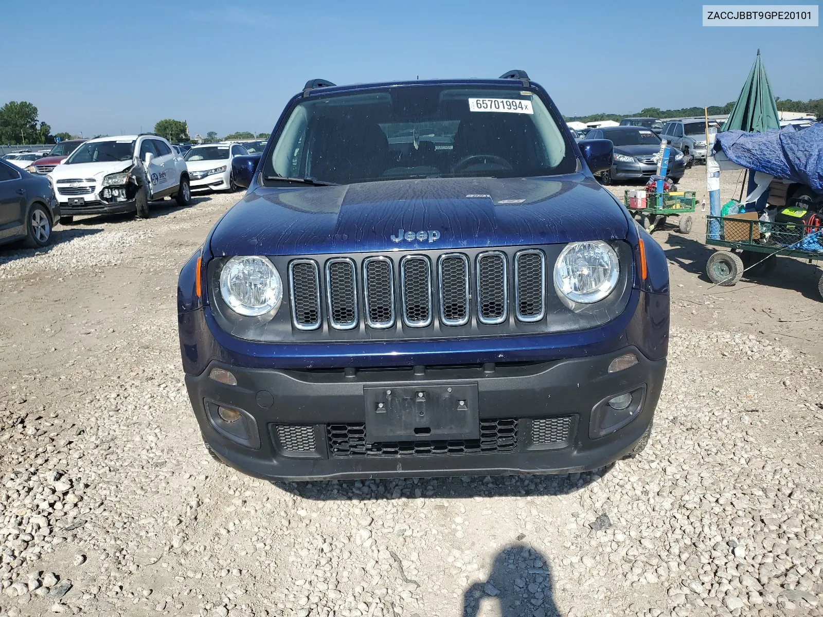 2016 Jeep Renegade Latitude VIN: ZACCJBBT9GPE20101 Lot: 65701994