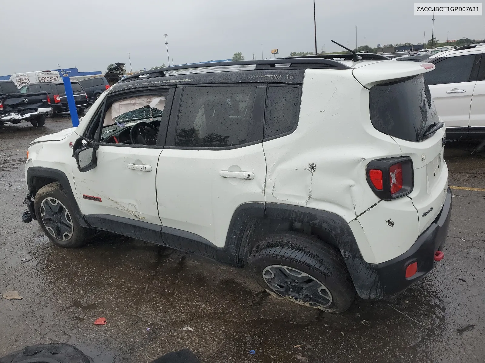 2016 Jeep Renegade Trailhawk VIN: ZACCJBCT1GPD07631 Lot: 65768224