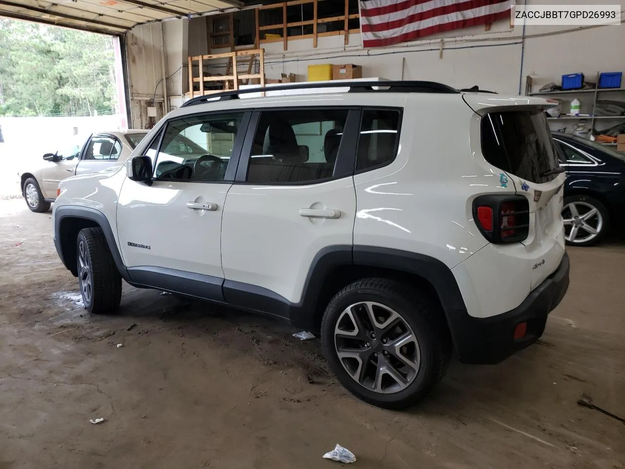 2016 Jeep Renegade Latitude VIN: ZACCJBBT7GPD26993 Lot: 65830234