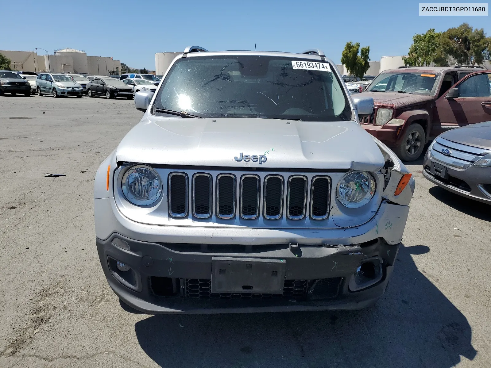 ZACCJBDT3GPD11680 2016 Jeep Renegade Limited