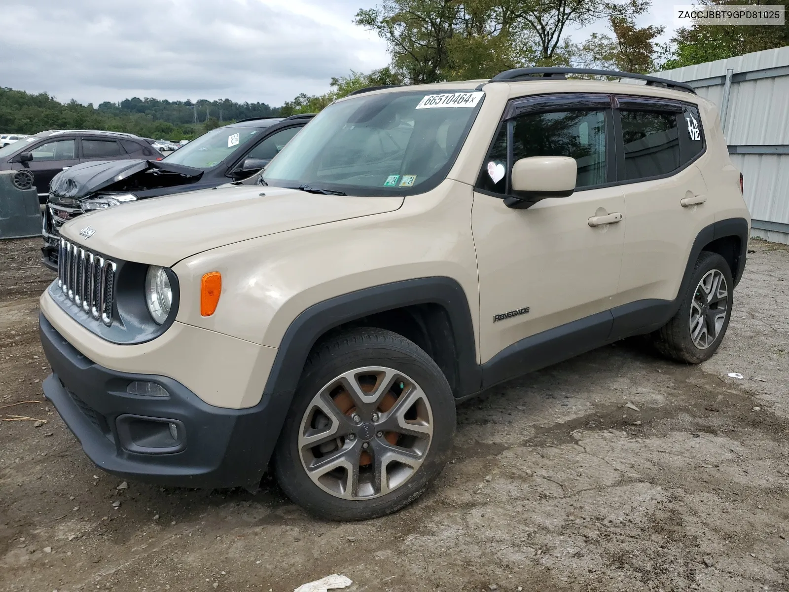 2016 Jeep Renegade Latitude VIN: ZACCJBBT9GPD81025 Lot: 66510464